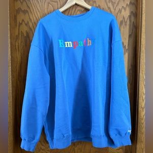 Empathy Always Royal Blue Crewneck